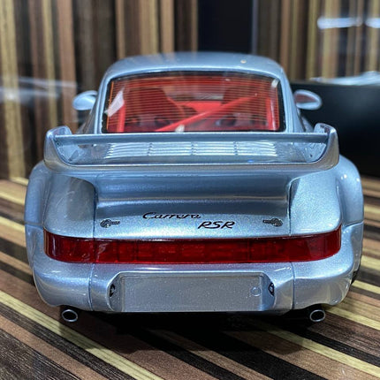 GT Spirit 1:18 Porsche 964 RSR 3.8 Silver Resin Model Car - detailed die-cast style model