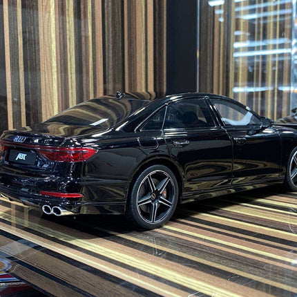 GT Spirit Audi S8 ABT 1:18 Black Resin Scale Model Car - premium collector scale model