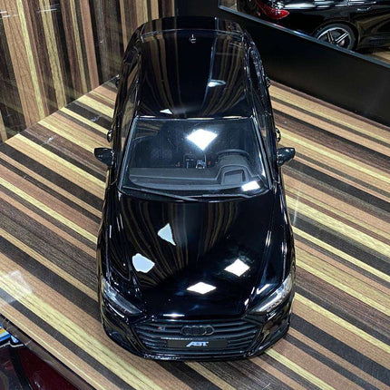 GT Spirit Audi S8 ABT 1:18 Black Resin Scale Model Car - collectible scale model car