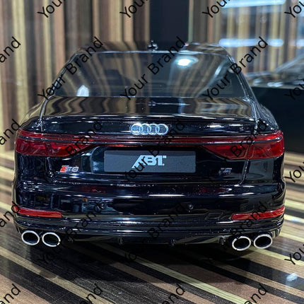 GT Spirit Audi S8 ABT 1:18 Black Resin Scale Model Car - scale model for display