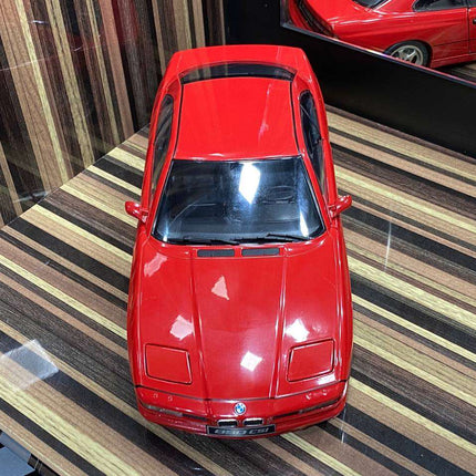 Solido 1:18 Diecast BMW 850 CSI E31 Red Model Car - collectible scale model car