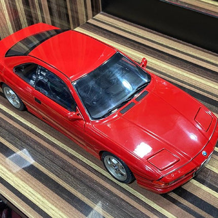 Solido 1:18 Diecast BMW 850 CSI E31 Red Model Car - premium collector scale model