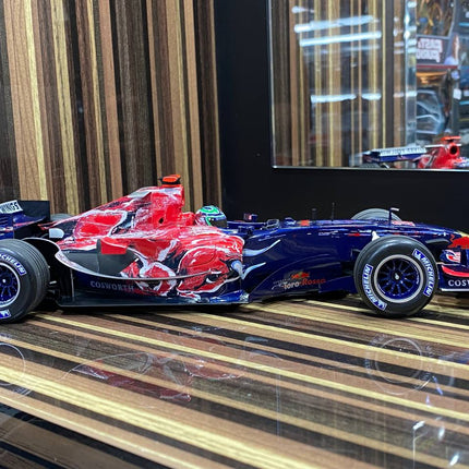 1/18 Toro Rosso Cosworth STR1 V. Liuzzi 2006 Formula 1 Blue/Red by Minichamps - showroom-quality model replica