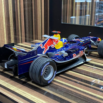 Minichamps 1/18 Red Bull Racing RB2 D. Coulthard 2006 Formula 1 Blue Diecast Model Car - fine detailed model replica