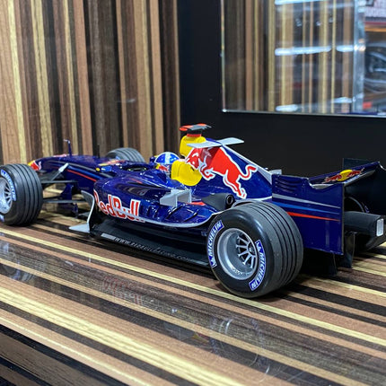 Minichamps 1/18 Red Bull Racing RB2 D. Coulthard 2006 Formula 1 Blue Diecast Model Car - detailed die-cast style model