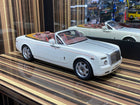 Kyosho Rolls-Royce Phantom Drophead Coupe White 1:18 Diecast Model Car - detailed collector display model