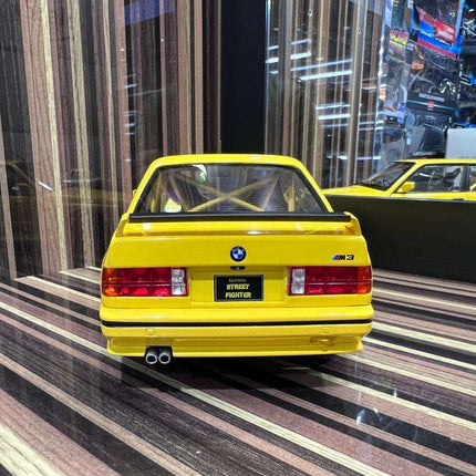 Solido BMW M3 E30 1:18 Diecast Model Car Yellow - showroom-quality model replica