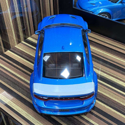 1/18 Diecast Dodge Charger SRT Hellcat Blue GT Spirit Scale Model Car - collector edition scale model