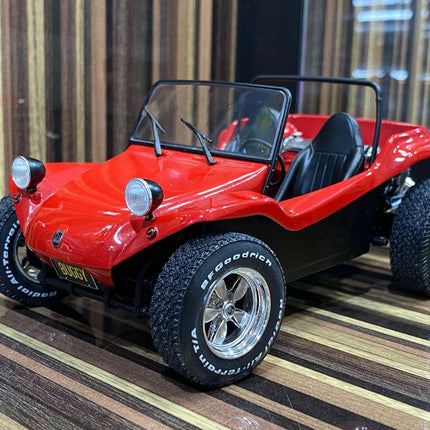 Solido 1:18 Diecast Buggy Meyer Manx Red Model Car - fine detailed model replica