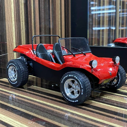 Solido 1:18 Diecast Buggy Meyer Manx Red Model Car - detailed collector display model