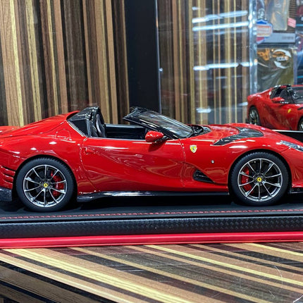 Ferrari 812 Competizione A 1:18 Red Resin Model Car by MR Collection - collectible scale model car