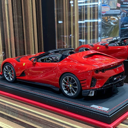 Ferrari 812 Competizione A 1:18 Red Resin Model Car by MR Collection - fine detailed model replica