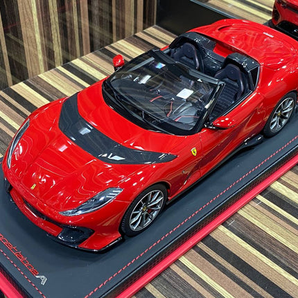 Ferrari 812 Competizione A 1:18 Red Resin Model Car by MR Collection - showroom-quality model replica
