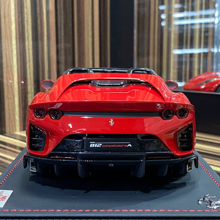 Ferrari 812 Competizione A 1:18 Red Resin Model Car by MR Collection - premium collector scale model