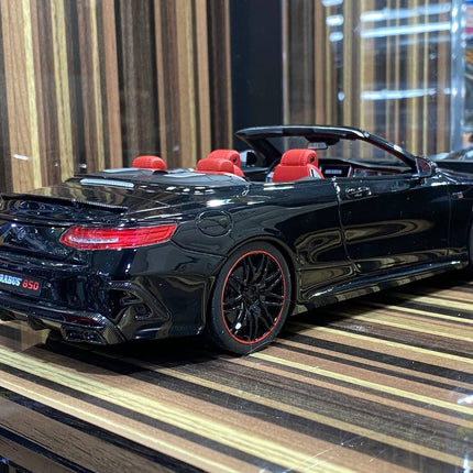 GT Spirit 1:18 Mercedes-Benz Brabus 850 S Class Cabriolet Black Resin Model - scale model for display