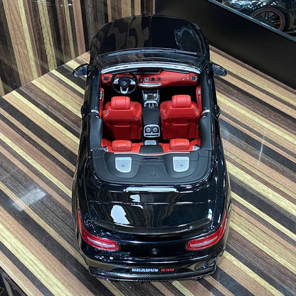 GT Spirit 1:18 Mercedes-Benz Brabus 850 S Class Cabriolet Black Resin Model - collector edition scale model