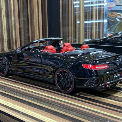 GT Spirit 1:18 Mercedes-Benz Brabus 850 S Class Cabriolet Black Resin Model - showroom-quality model replica