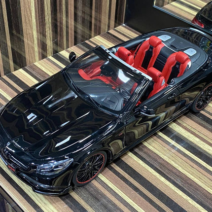 GT Spirit 1:18 Mercedes-Benz Brabus 850 S Class Cabriolet Black Resin Model - hand-finished display model