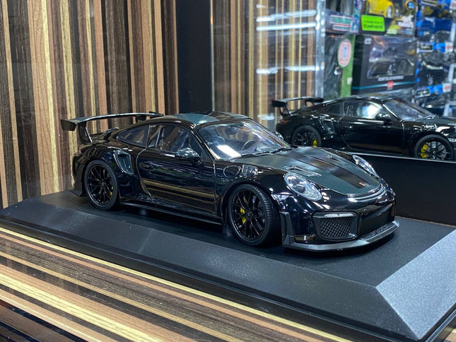 Porsche 911 GT2 RS 991.2 Minichamps 1:18 Black Resin Model - detailed collector display model