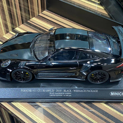 Porsche 911 GT2 RS 991.2 Minichamps 1:18 Black Resin Model - premium collector scale model
