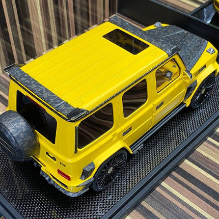 Motorhelix 1:18 Mercedes-Benz G63 MANSORY Yellow Resin Model - fine detailed model replica