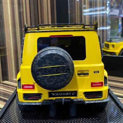Motorhelix 1:18 Mercedes-Benz G63 MANSORY Yellow Resin Model - premium collector scale model