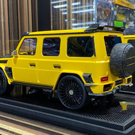 Motorhelix 1:18 Mercedes-Benz G63 MANSORY Yellow Resin Model - scale model for display