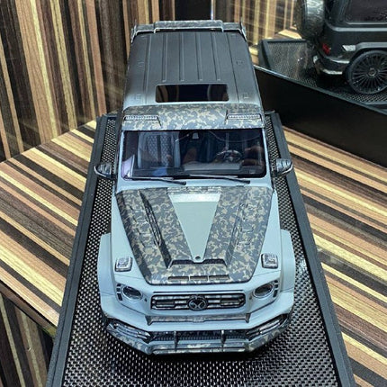 1/18 Mercedes-Benz G63 MANSORY Black Grey Motorhelix Model Car - hand-finished display model