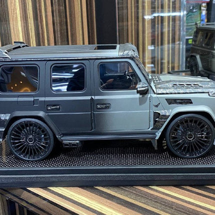 1/18 Mercedes-Benz G63 MANSORY Black Grey Motorhelix Model Car - studio product photo of the scale model