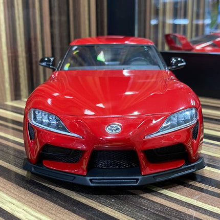 Solido 1/18 Toyota Supra MK5 StreetFighter Red Diecast Model Car - studio product photo of the scale model