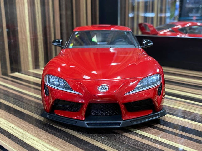 Solido 1/18 Toyota Supra MK5 StreetFighter Red Diecast Model Car - studio product photo of the scale model