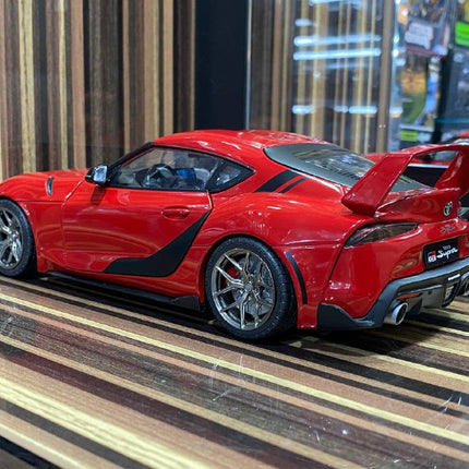 Solido 1/18 Toyota Supra MK5 StreetFighter Red Diecast Model Car - hand-finished display model
