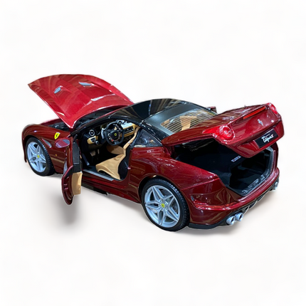 Bburago Ferrari California T Red "Signature Series" 1/18 Diecast Model Car - scale model collectible piece