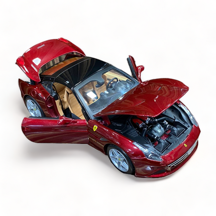 Bburago Ferrari California T Red "Signature Series" 1/18 Diecast Model Car - hand-finished display model
