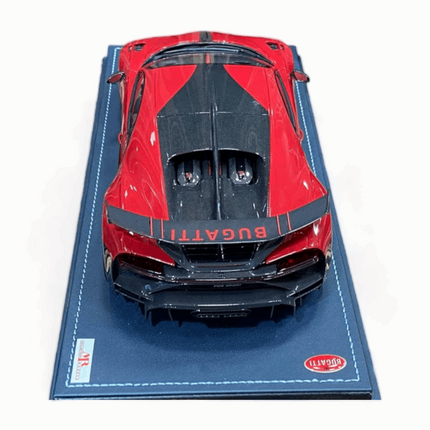Bugatti Chiron Pur Sport 10/69 1:18 Italian Red Diecast Model Car | MR Collection - detailed die-cast style model