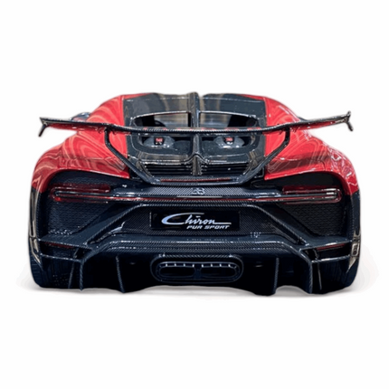 Bugatti Chiron Pur Sport 10/69 1:18 Italian Red Diecast Model Car | MR Collection - collector edition scale model