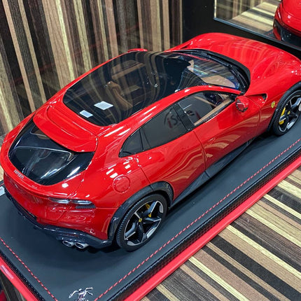 MR Collection 1/18 Ferrari Purosangue 25/149 Rosso Red Diecast Model Car - detailed die-cast style model
