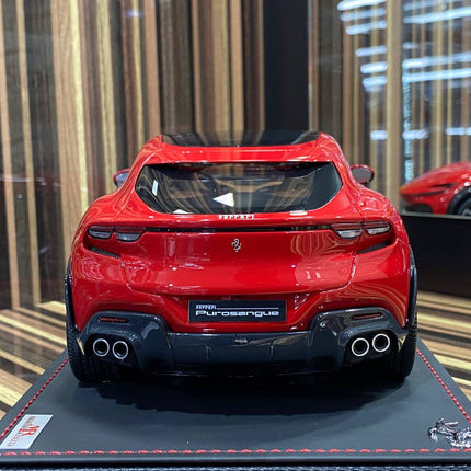 MR Collection 1/18 Ferrari Purosangue 25/149 Rosso Red Diecast Model Car - hand-finished display model