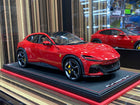 MR Collection 1/18 Ferrari Purosangue 25/149 Rosso Red Diecast Model Car - detailed collector display model