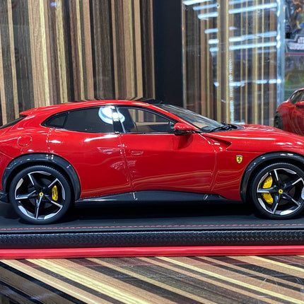 MR Collection 1/18 Ferrari Purosangue 25/149 Rosso Red Diecast Model Car - collectible scale model car
