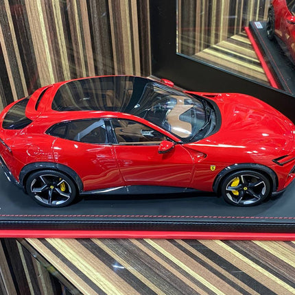 MR Collection 1/18 Ferrari Purosangue 25/149 Rosso Red Diecast Model Car - fine detailed model replica
