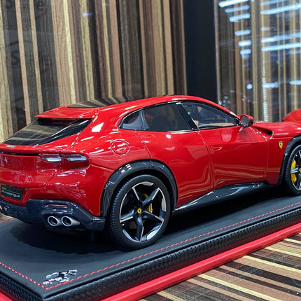 MR Collection 1/18 Ferrari Purosangue 25/149 Rosso Red Diecast Model Car - showroom-quality model replica