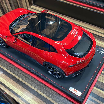 MR Collection 1/18 Ferrari Purosangue 25/149 Rosso Red Diecast Model Car - scale model for display