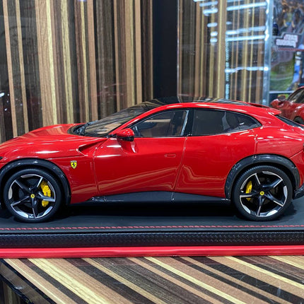 MR Collection 1/18 Ferrari Purosangue 25/149 Rosso Red Diecast Model Car - collector display piece