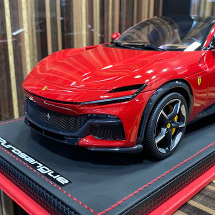 MR Collection 1/18 Ferrari Purosangue 25/149 Rosso Red Diecast Model Car - detailed model car replica