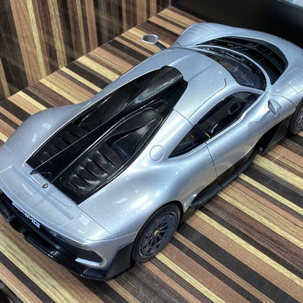 Minichamps 1:18 Mercedes-AMG One Dealer Edition Silver Diecast Model - fine detailed model replica