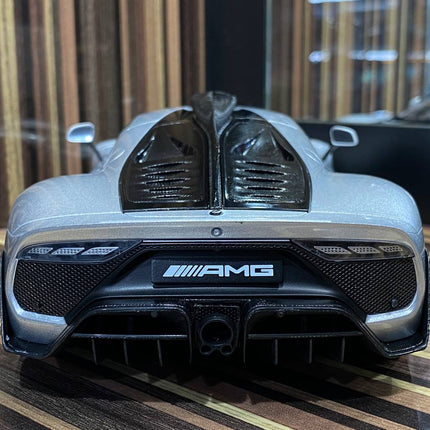 Minichamps 1:18 Mercedes-AMG One Dealer Edition Silver Diecast Model - collector edition scale model