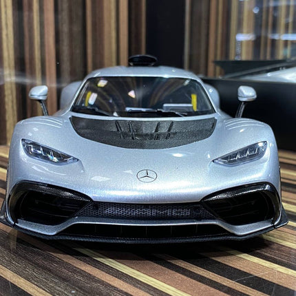 Minichamps 1:18 Mercedes-AMG One Dealer Edition Silver Diecast Model - scale model for display