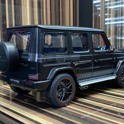 Mini Champs 1/18 Mercedes-Benz AMG G63 2018 Black Diecast Model - premium collector scale model