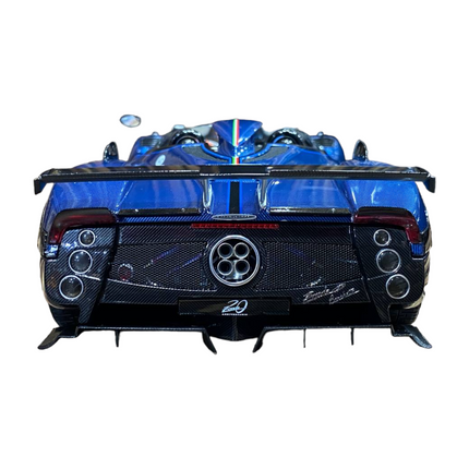 LCD Model Pagani Zonda HP Barchetta Blue Carbon 1:18 Diecast Model Car - fine detailed model replica